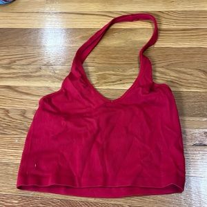 Red crop top